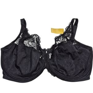 New Delimira Non Padded Minimizer Bra 36K Black